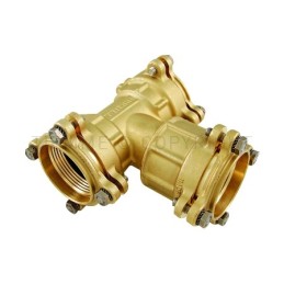 RACCORDO TEE A COMPRES/TENUTA ORING TUBO PE/PEHD/PEX Ø 75 - 75 - 75 - 1467 TIEMME 3400083 1