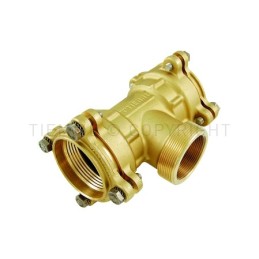RACCORDO TEE F A COMPRES/TENUTA ORING TUBO PE/PEHD/PEX Ø 75X2"FEM - 2"1/2MASX75 - 1469 TIEMME 3400085 1