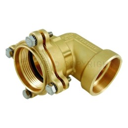 RACCORDO CURVO F A COMPRES/TENUTA ORING TUBO PE/PEHD/PEX Ø 90 X 3" ISO228 - 1465 TIEMME 3400129 1