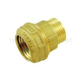 RACCORDO DIRITTO M A COMPRES TUBO PE/PEHD/PEX Ø 40 X 1"1/4 ISO228 COMPACT - 3460W TIEMME 3410006 1
