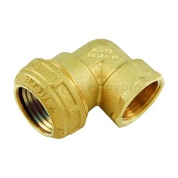 RACCORDO CURVO F A COMPRES TUBO PE/PEHD/PEX Ø 25 X 3/4" ISO228 COMPACT - 3465W TIEMME 3410017 1