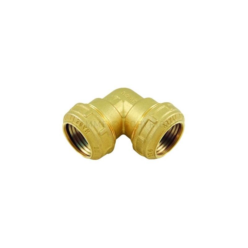 RACCORDO CURVO DOPPIO A COMPRES TUBO PE/PEHD/PEX Ø 20 - 20 COMPACT - 3463W TIEMME 3410023 1
