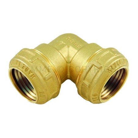 RACCORDO CURVO DOPPIO A COMPRES TUBO PE/PEHD/PEX Ø 20 - 20 COMPACT - 3463W TIEMME 3410023 1