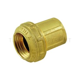 RACCORDO DIRITTO F A COMPRES TUBO PE/PEHD/PEX Ø 50 X 1"1/2 ISO228 COMPACT - 3462W TIEMME 3410039 1
