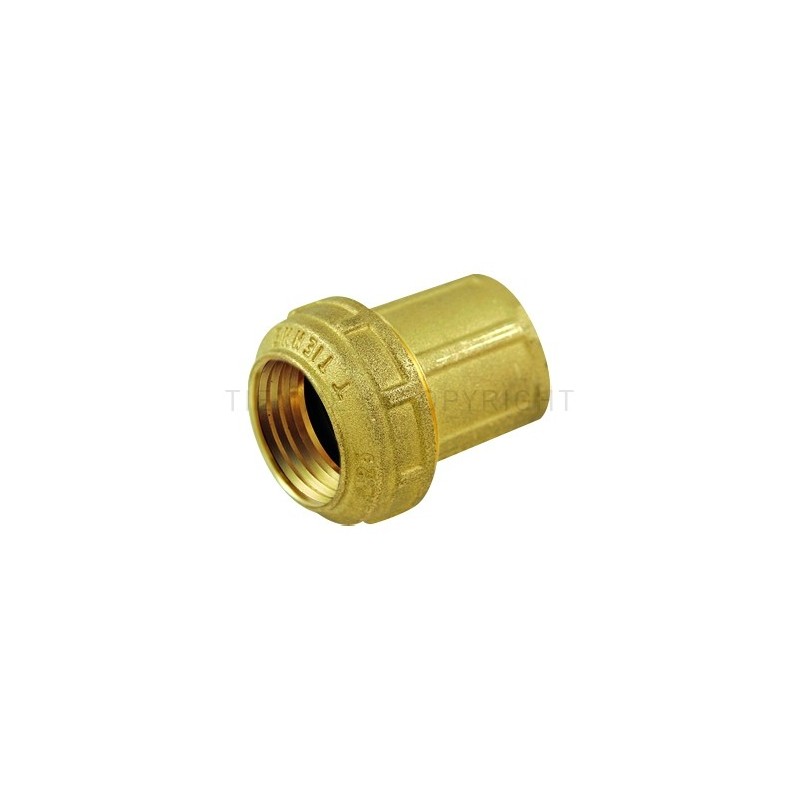 RACCORDO DIRITTO F A COMPRES TUBO PE/PEHD/PEX Ø 50 X 1"1/2 ISO228 COMPACT - 3462W TIEMME 3410039 1