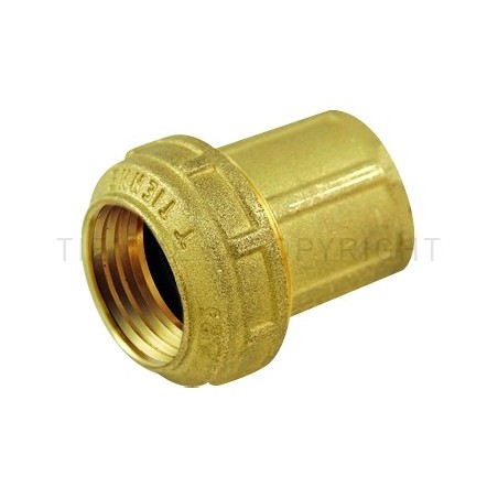 RACCORDO DIRITTO F A COMPRES TUBO PE/PEHD/PEX Ø 50 X 1"1/2 ISO228 COMPACT - 3462W TIEMME 3410039 1