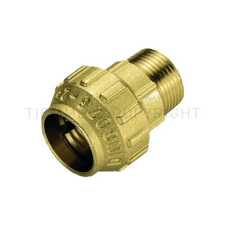 RACCORDO DIRITTO M CW602N A COMPRES TUBO PE/PEHD/PEX Ø 50 X 1"1/2 ISO7 - 3460DR TIEMME 3420019 1