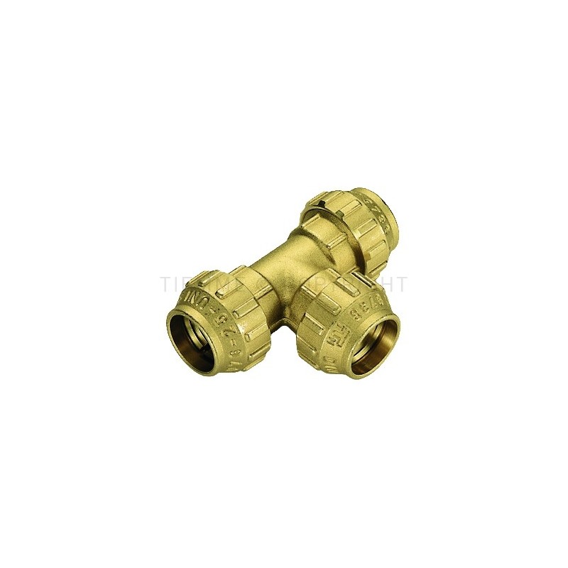 RACCORDO TEE CW602N A COMPRES TUBO PE/PEHD/PEX Ø 20 - 20 - 20 - 3467DR TIEMME 3420032 1