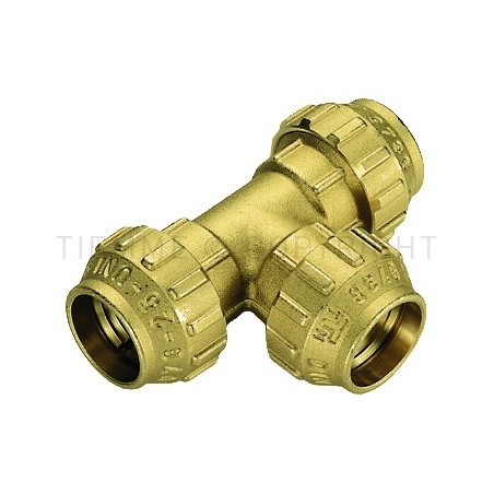 RACCORDO TEE CW602N A COMPRES TUBO PE/PEHD/PEX Ø 20 - 20 - 20 - 3467DR TIEMME 3420032 1