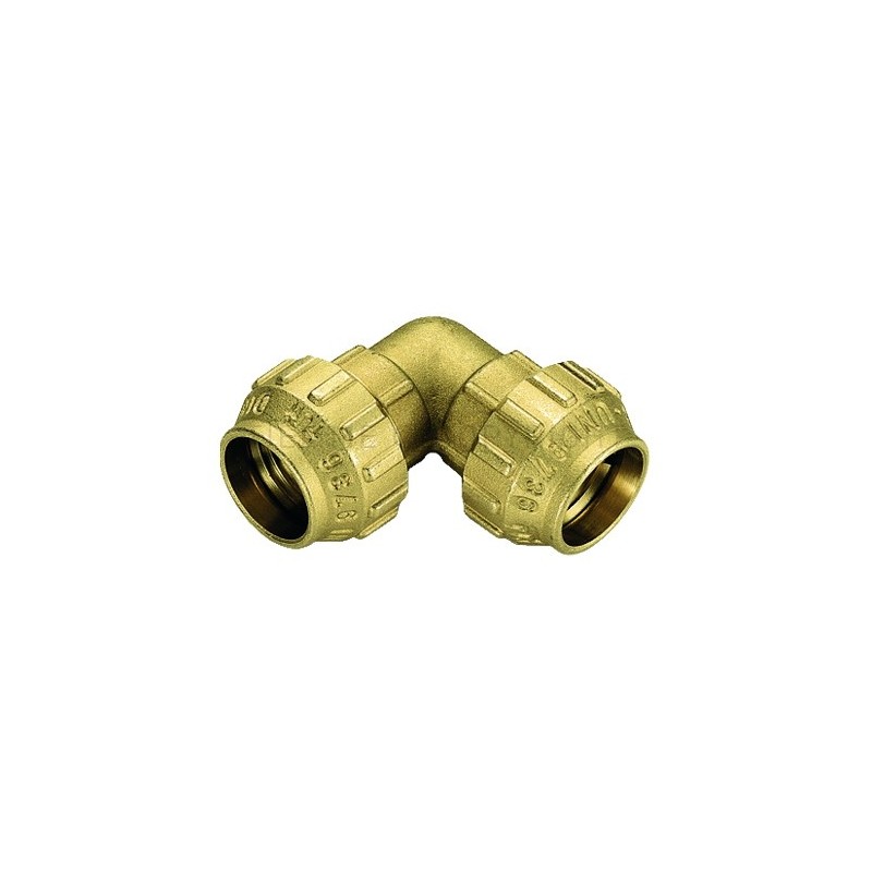 RACCORDO CURVO DOPPIO CW602N A COMPRES TUBO PE/PEHD/PEX Ø 63 - 63 - 3463DR TIEMME 3420035 1