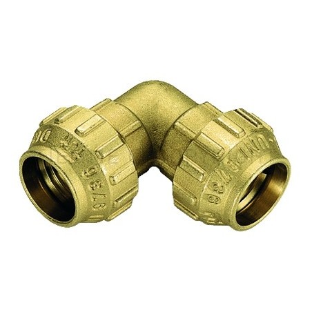 RACCORDO CURVO DOPPIO CW602N A COMPRES TUBO PE/PEHD/PEX Ø 63 - 63 - 3463DR TIEMME 3420035 1