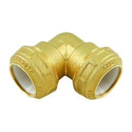 RACCORDO CURVO DOPPIO A COMPRES OGIVA ACETALICA TUBO PE/PEHD/PEX Ø 32 - 32 COMPACT - 3463 TIEMME 3430006 1