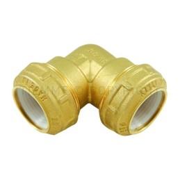 RACCORDO CURVO DOPPIO A COMPRES OGIVA ACETALICA TUBO PE/PEHD/PEX Ø 20 - 20 COMPACT - 3463 TIEMME 3430029 1