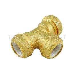 RACCORDO TEE A COMPRES OGIVA ACETALICA TUBO PE/PEHD/PEX Ø 20 - 20 - 20 COMPACT - 3467 TIEMME 3430038 1