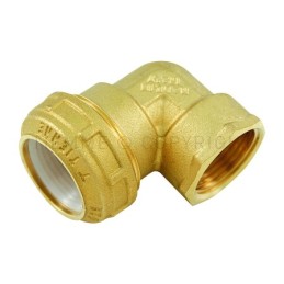 RACCORDO CURVO F A COMPRES OGIVA ACETALICA TUBO PE/PEHD/PEX Ø 40 X 1"1/4 COMPACT - 3465 TIEMME 3430040 1