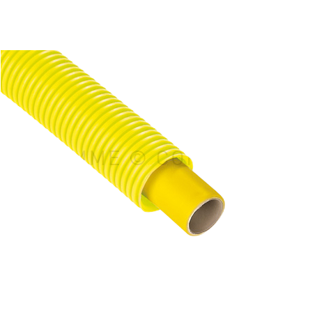 Tubo multistrato con guaina corrugata di colore giallo 16 X2,0 - AL 0,30 0650001 1