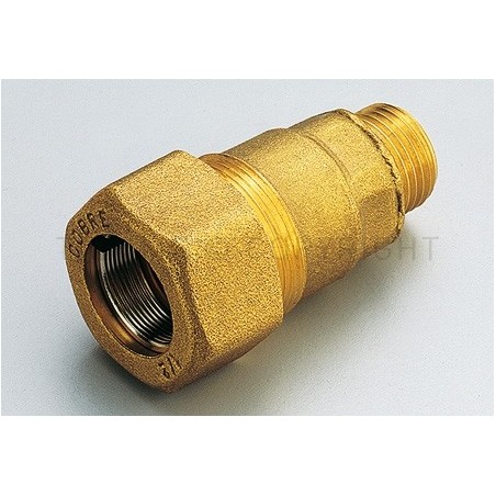 RACCORDO DIRITTO M STEEL BLOCK TUBO FERRO 3/8" - 1590 TIEMME 1500118 1