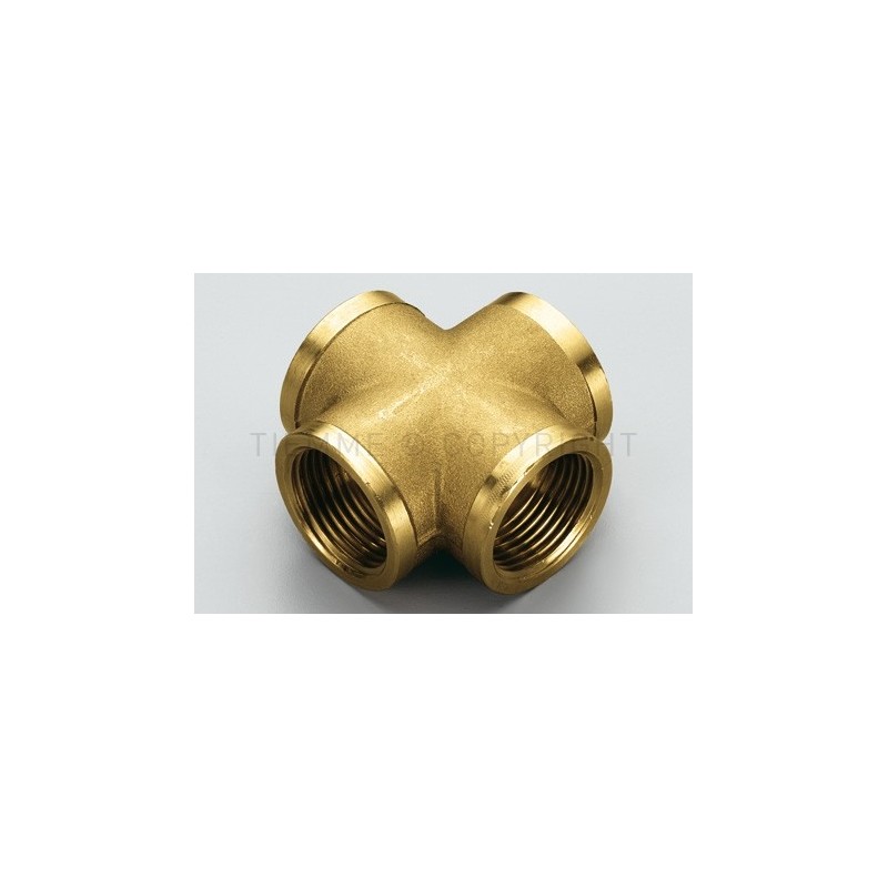 RACCORDO CROCE F - F - F - F GENER 1"1/4X1"1/4X1"1/4X1"1/4 - 1580 TIEMME 1500182 1