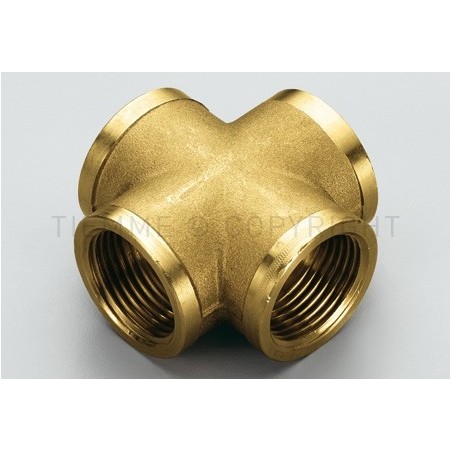 RACCORDO CROCE F - F - F - F GENER 1"1/4X1"1/4X1"1/4X1"1/4 - 1580 TIEMME 1500182 1