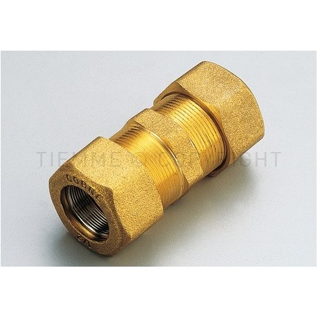RACCORDO DIRITTO DOPPIO STEEL BLOCK TUBO FERRO 1/2" - 1591 TIEMME 1500242 1