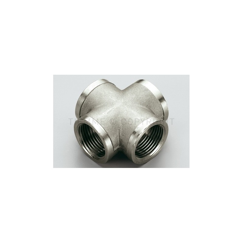 RACCORDO CROCE F - F - F - F NI GENER 1"X1"X1"X1" - 1580N TIEMME 1500345 1
