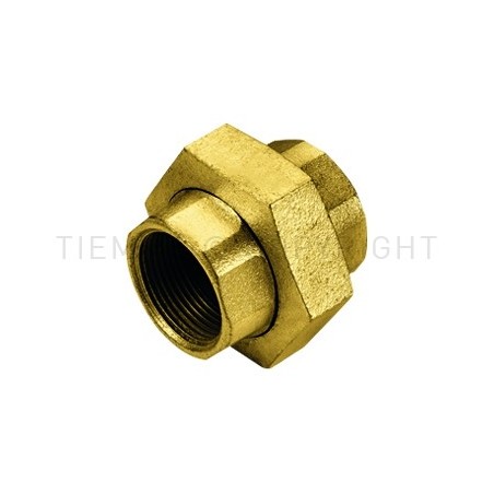 RACCORDO DIRITTO 3PZ F - F GUARNIZIONE PIANA GENER 1/2"X1/2" - 1557CP TIEMME 1500358 1