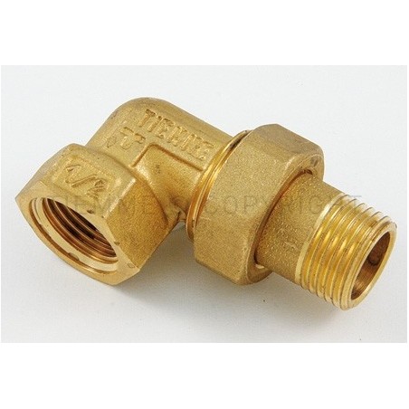 RACCORDO CURVO 3PZ M - F GUARNIZIONE PIANA GENER 3/4"X3/4" - 1565CP TIEMME 1500359 1