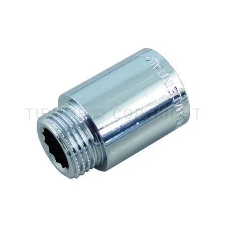 PROLUNGA CR LUCIDA FILETTATA M - F BARRA GENER 1" L 15MM - 1530C TIEMME 1500521 1
