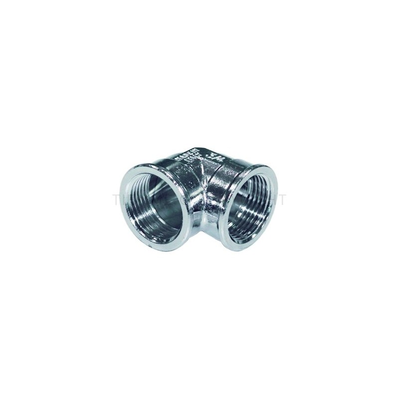 RACCORDO CURVO F - F CW602N CR LUCIDO GENER 3/8"X3/8" - 1560C TIEMME 1500537 1