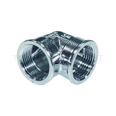 RACCORDO CURVO F - F CW602N CR LUCIDO GENER 3/8"X3/8" - 1560C TIEMME 1500537 1