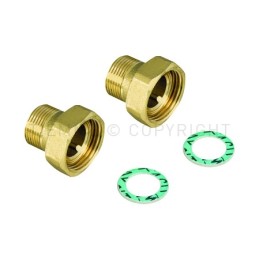 KIT ATTACCO POMPA CW617N M SEDE PIANA 1"1/4MASX1"1/2 ATT POMPA - 1555SET TIEMME 1500578 1