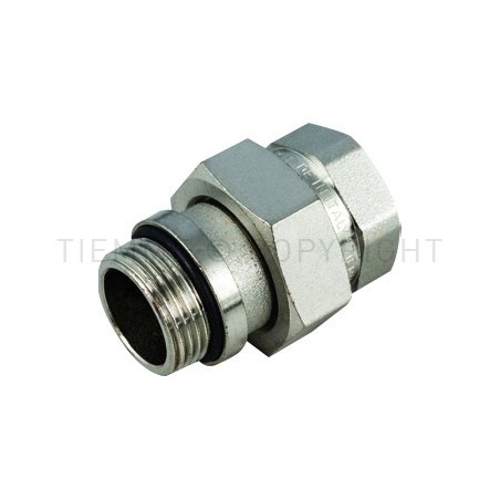 RACCORDO DIRITTO 3PZ M - F NI ORING PRETENUTA GENER 3/4"X3/4" - 1555NR TIEMME 1500589 1