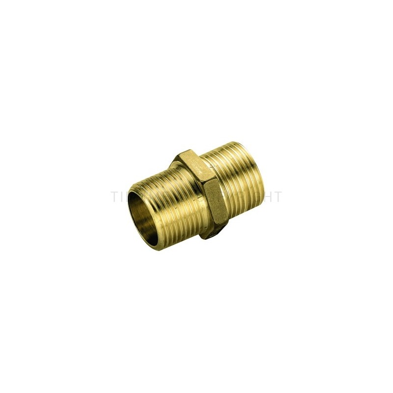 RACCORDO DIRITTO M - M GENER 37 MM 1/2"X1/2" - 1552XL TIEMME 1500803 1