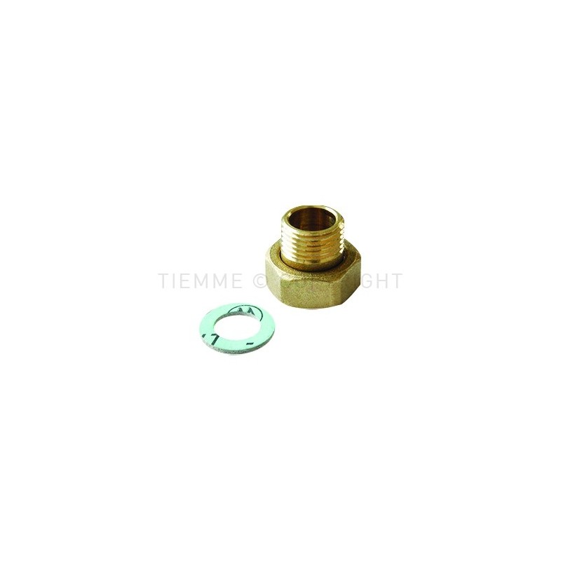 SET (CANNOTTO - DADO - GUARNIZIONE PIANA) 3/4"MASX1"FEM - 1521CP TIEMME 1500822 1