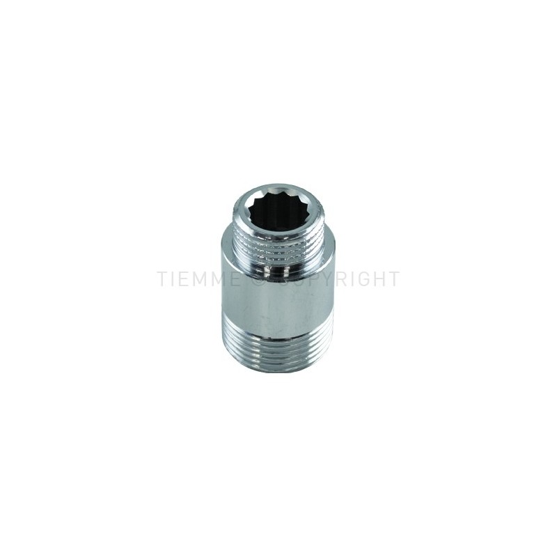 PROLUNGA CR LUCIDA FILETTATA M - M BARRA GENER 1/2" - 3/4" L 30MM - 1531C TIEMME 1500872 1