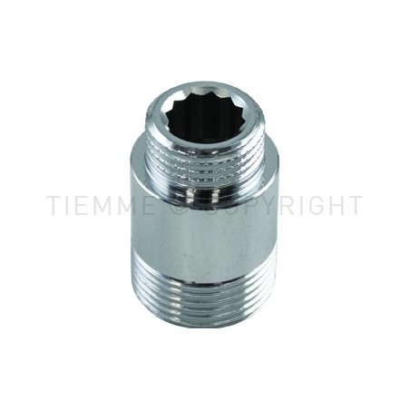 PROLUNGA CR LUCIDA FILETTATA M - M BARRA GENER 1/2" - 3/4" L 30MM - 1531C TIEMME 1500872 1