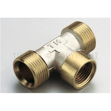 RACCORDO TEE F GIA - NI UNIVERSALE ATT 3/4"(18) EUR X3/4"GX3/4"(18) EUR - 1649GN TIEMME 1630044 1