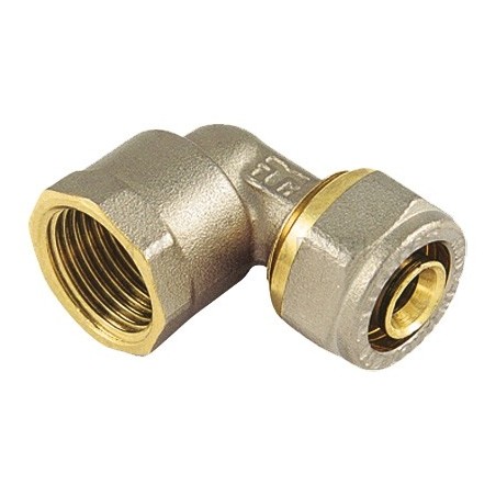 RACCORDO CURVO F A STRINGERE TUBO AL - PEX Ø 16 SP 2 1/2" - 1605INS TIEMME 1580008 1