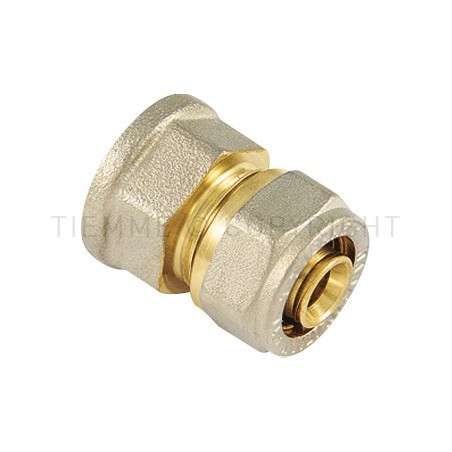 RACCORDO DIRITTO F A STRINGERE TUBO AL - PEX Ø 20 SP 2 3/4" - 1602INS TIEMME 1580023 1