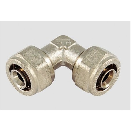 RACCORDO CURVO DOPPIO NI A STRING TUBO AL - PEX Ø 26 - 26 SP 3 - 1603 TIEMME 1600019 1