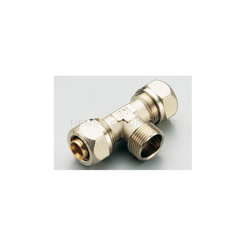 RACCORDO TEE M NI A STRING TUBO AL - PEX Ø 16X1/2"X16 SP 2 - 1608 TIEMME 1600038 1