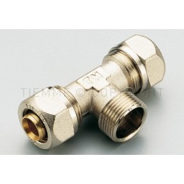 RACCORDO TEE M NI A STRING TUBO AL - PEX Ø 20X1/2"X20 SP 2 - 1608 TIEMME 1600058 1