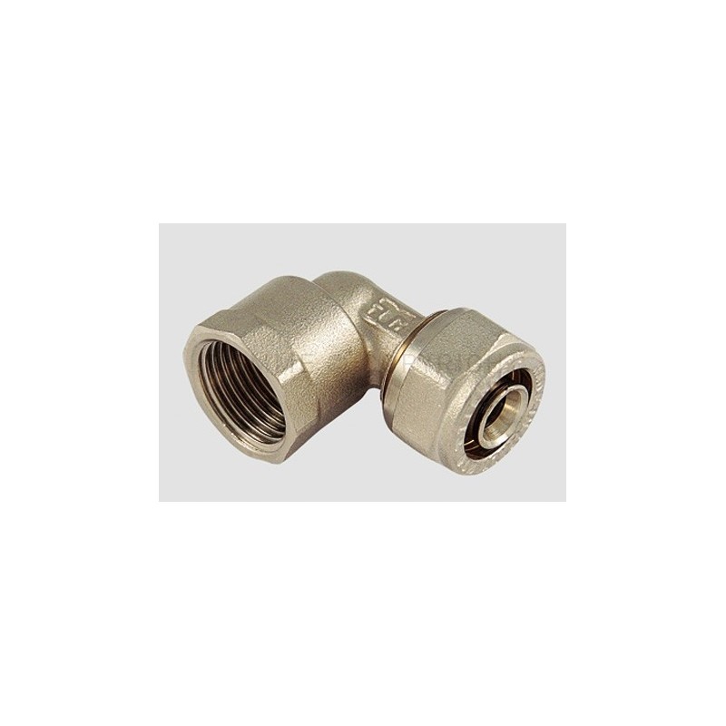 RACCORDO CURVO F NI A STRING TUBO AL - PEX Ø 18 SP 2 1/2" - 1605 TIEMME 1600064 1