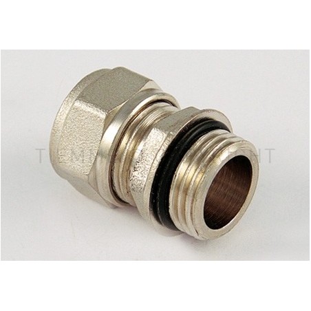 RACCORDO DIRITTO M NI CON ORING A STRING TUBO AL - PEX Ø 20 SP 2 1/2" - 1600OR TIEMME 1600072 1