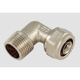 RACCORDO CURVO M NI A STRING TUBO AL - PEX Ø 18 SP 2 1/2" - 1604 TIEMME 1600074 1