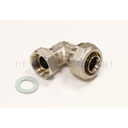 RACCORDO CURVO NI CON GIRELLO E GUARNIZIONE PIANA A STRING TUBO AL - PEX Ø 32 SP 3 1" 1615BP TIEMME 1600164 1