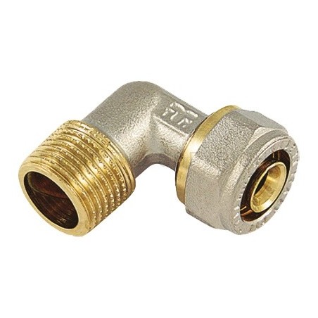 RACCORDO CURVO M GIA - NI A STRING TUBO AL - PEX Ø 20 SP 2 1/2" - 1604GN TIEMME 1600225 1