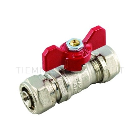 VALVOLA SFERA NI A STRINGERE TUBO AL - PEX Ø 16 SP 2 LEVA FARF BLU - 2153B TIEMME 1620021 1