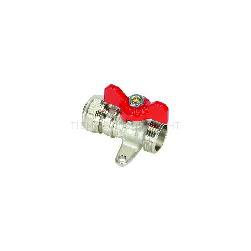VALVOLA SFERA NI A STRINGERE TUBO AL - PEX/MASCHIO Ø 16 1/2" LEVA FARF BLU - 2154FLB TIEMME 1620036 1
