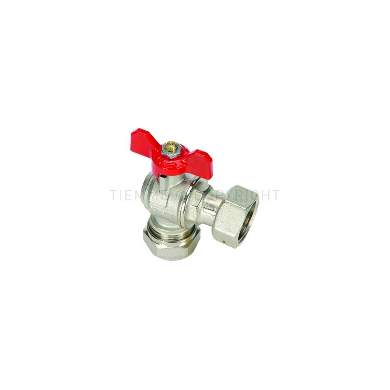 VALVOLA SFERA 90 gradi NI A STRINGERE/GIRELLO TUBO AL - PEX Ø 26 X 1" FARF BLU - 2157B TIEMME 1620063 1